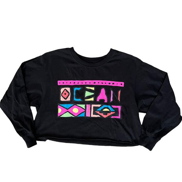 Ocean Pacific Icons of Culture Cropped Long Sleeve Graphic Tee Urban Outfitters - Picture 5 of 8